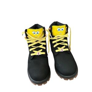 SpongeBob Timberlands! Excellent condition!